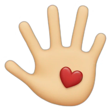 heart made with fingers sticker