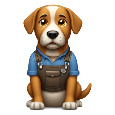 Dog plumber sticker