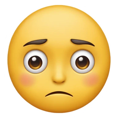 Traditional emoji with annoyed side eye sticker
