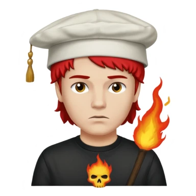 Make Dustin Henderson from Stranger Things with helfire club shirt and thinking cap sticker