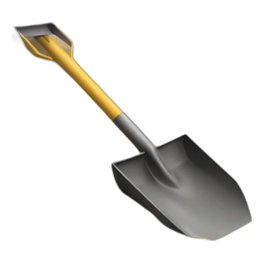 work in progress shovel sand sticker