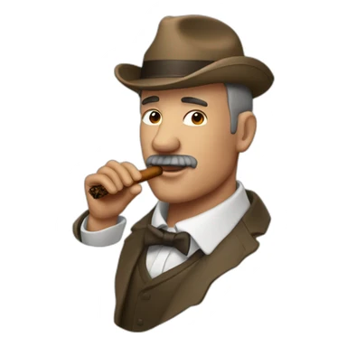 sigma man with cigar sticker