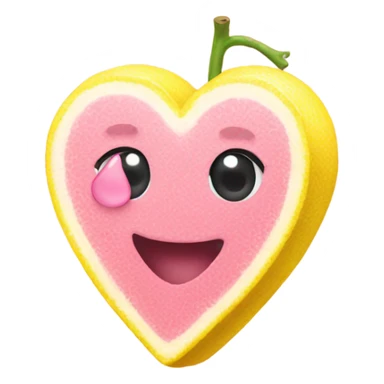 lemonade pink heart sticker