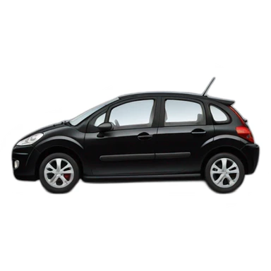 citroen c3 2002 black sticker