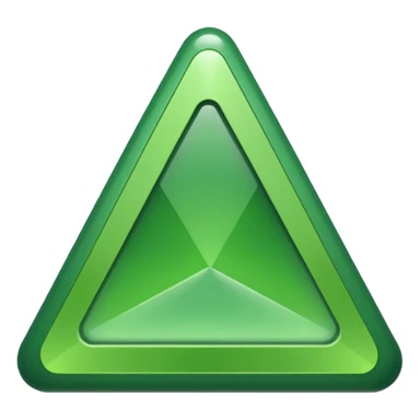 Green version of this unicode character : 🔺 sticker