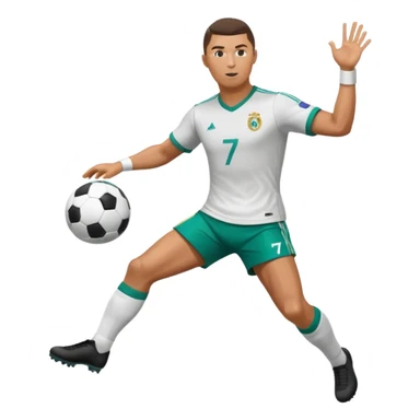 Ronaldo Kicking a football sticker