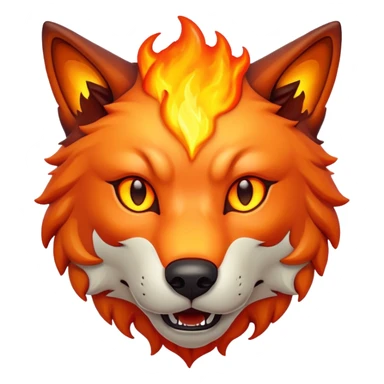 Magma wolf sticker