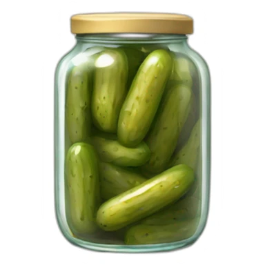jar of marinated pickles sticker