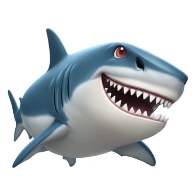 Shark fighting Godzilla  sticker