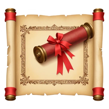 A will and testament scroll with a wax seal sticker