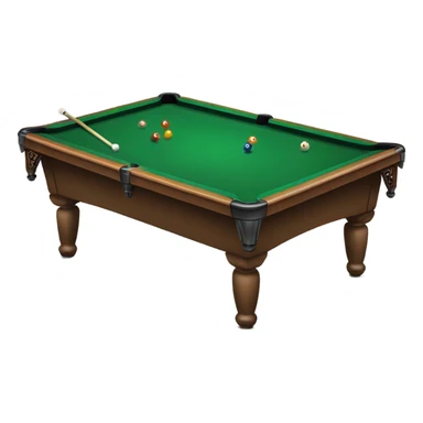 Billiard table with person swimming on it sticker