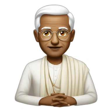 Mahatma meets trump sticker