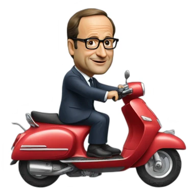 francois hollande scooter sticker