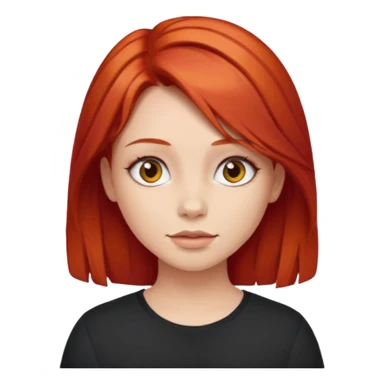 Niña con pelo rojo  sticker