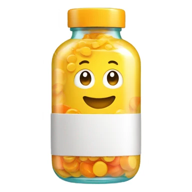 an opaque bottle of vitamins sticker