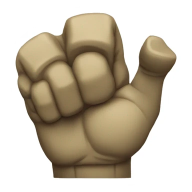 helldiver right raised fist palm inside sticker