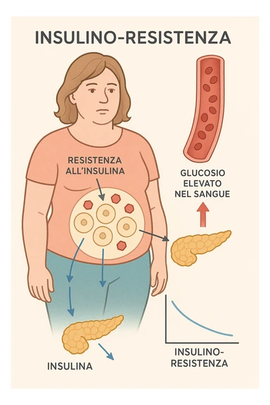 donna con insulino resistenza e molto specifica in italiano sticker