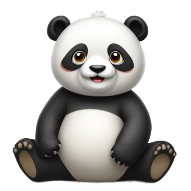 full length chinese panda sticker