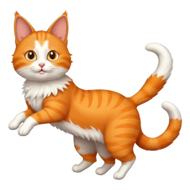 Un chat qui saut sticker