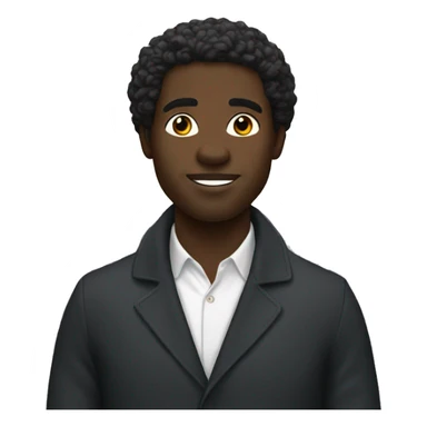 A black man in Paris  sticker