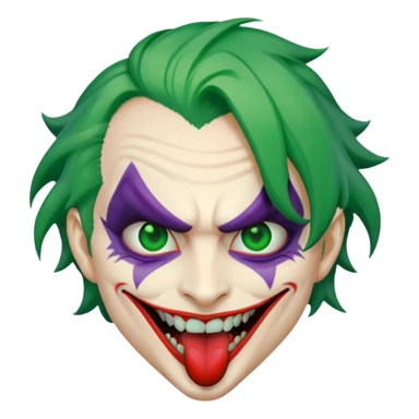 Face sticker it’s tongue out like evil joker sticker