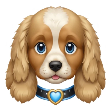 Blonde cocker spaniel blue eyes sticker