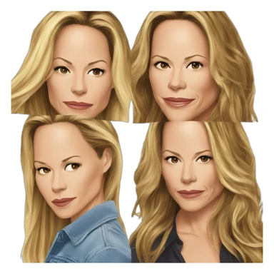 maria bello diane lane kiss long haired version sticker