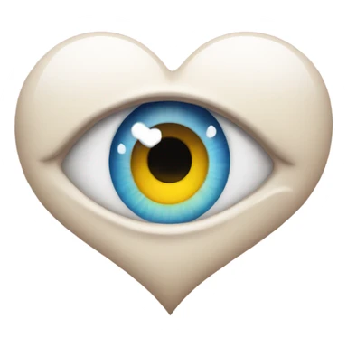 heart eye emoji with tears sticker