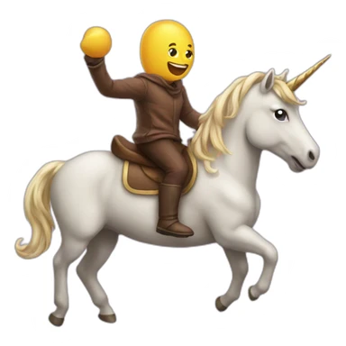 Poop riding unicorn sticker
