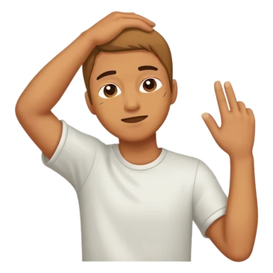 Person dabbing  sticker