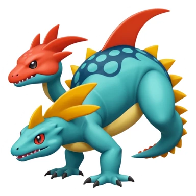 Crocalor-Cyclizar-Coalossal-Pokémon, full body sticker