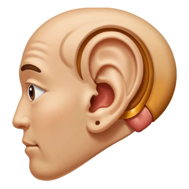 an ear praising God sticker