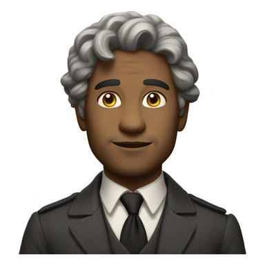 newton  full body realistic perfect face standing sticker