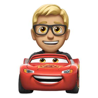 Flash mcqueen from the movie cars sticker
