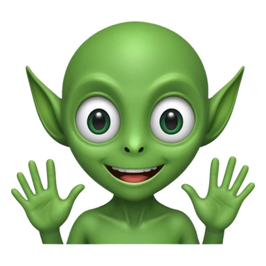 Extraterrestre qui salut  sticker