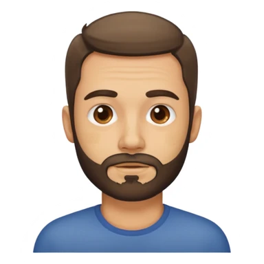 dirty short beard sticker