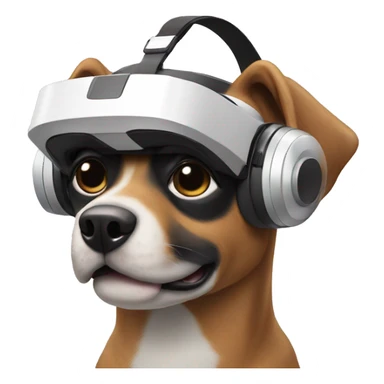 Dog with VR Headset sticker