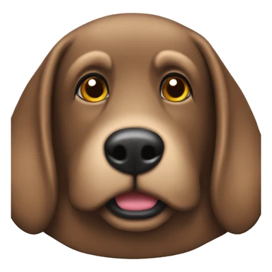 Brown bog dog with a Mantel  sticker