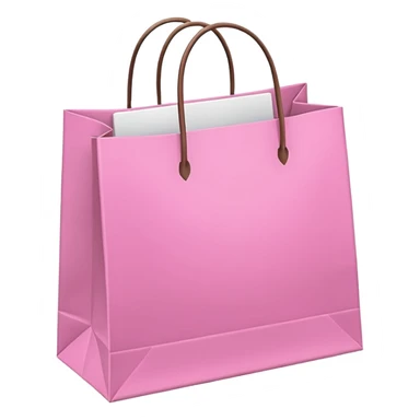 Sacolas de compra rosa sticker