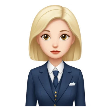 An English Woman in three Piece suit sticker
