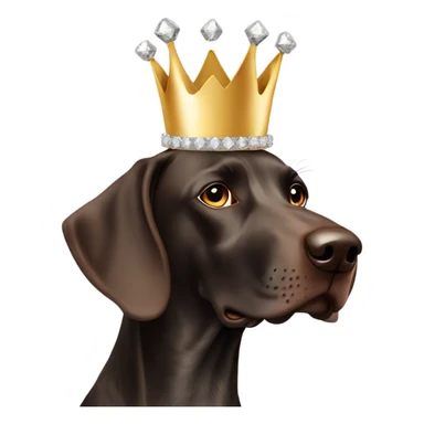 German shorthair Happy New Year tiara sticker