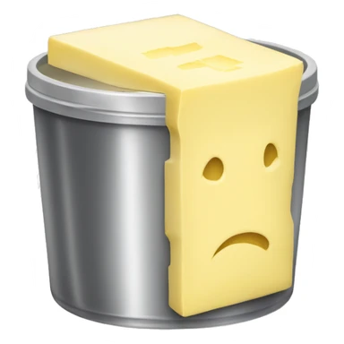 Butter in a mtal container sticker