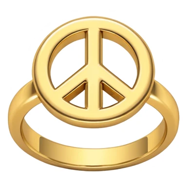 peace shaped ring sticker