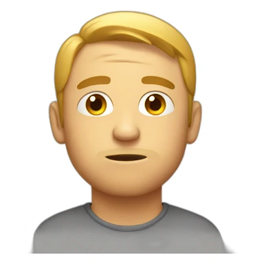 man sweating sticker