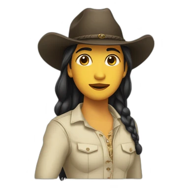 joven vaquera delgada sticker