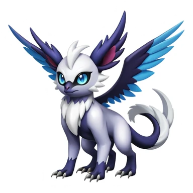 Shiny Absol-Noibat-Noivern-Hybrid (Full body) sticker