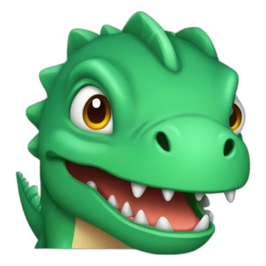Little angry dino sticker