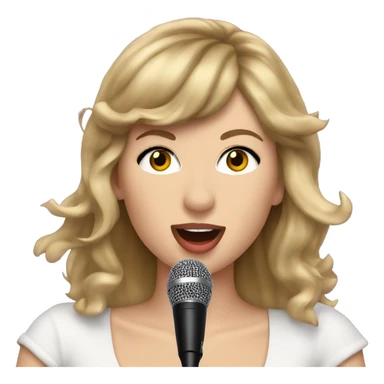 Taylor swift singing sticker
