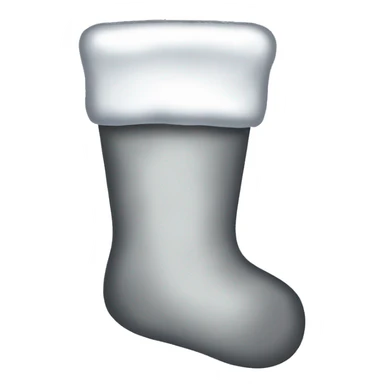 Aesthetic Grey Christmas stocking  sticker