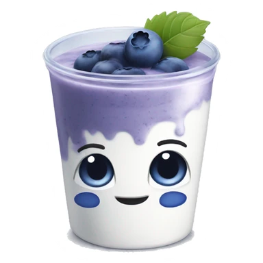 blueberry yogurt sticker